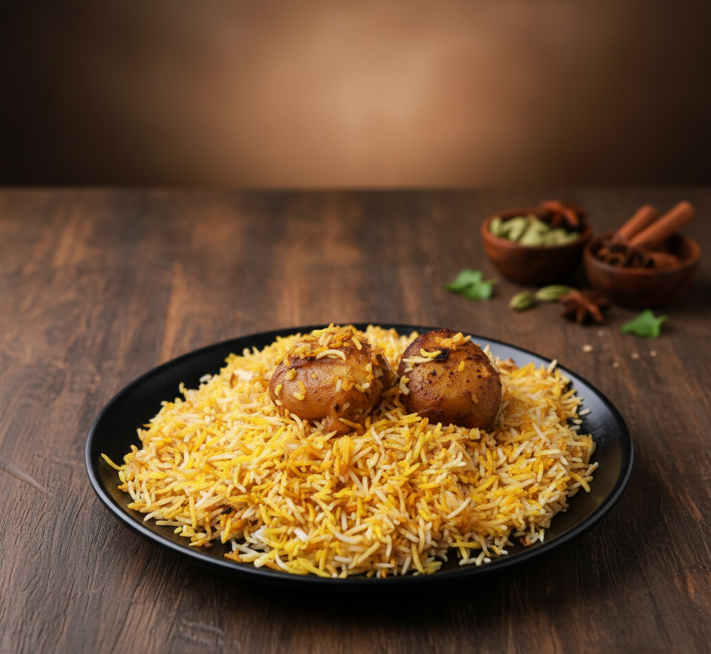 Kolkata Style aloo Biriyani
