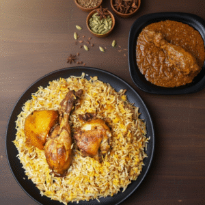Royal Special Chicken Biryani [2 Pieces] with Chicken Chaap