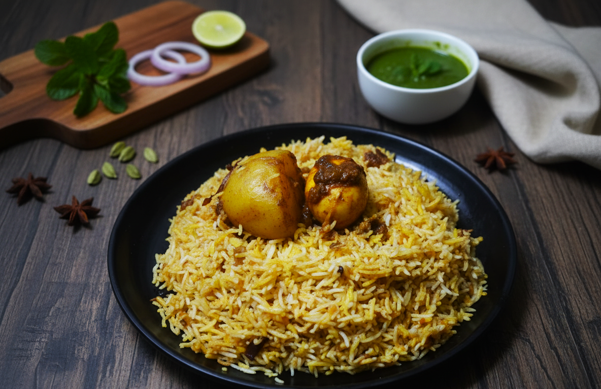 New Masala Egg Biriyani